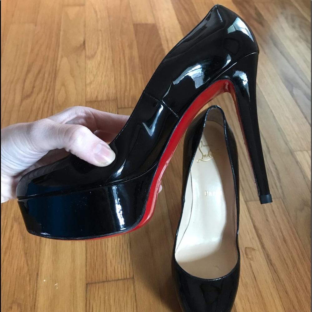 Authentic Black Louboutin heels